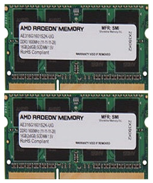 модули памяти AMD AE316G1601S2K-UG 
