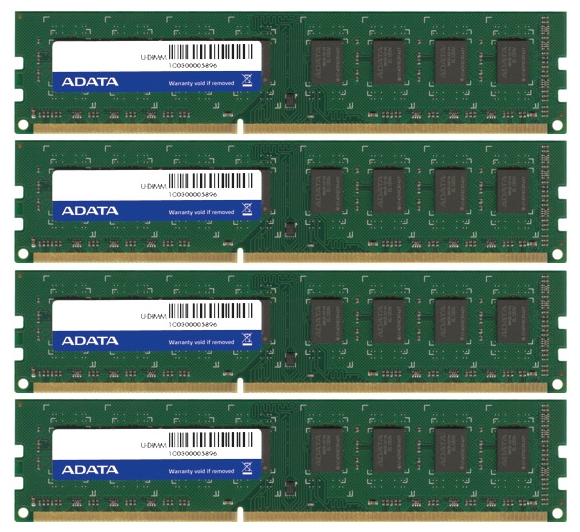 модули памяти ADATA DDR3 1600 DIMM 32Gb (Kit 4x8Gb) 